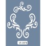 D1076 Çiçek Model D Serisi Stencil 15x20cm