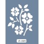 D1081 Çiçek Model D Serisi Stencil 15x20cm