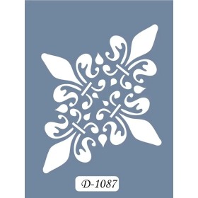 D1087 Göbek Model D Serisi Stencil 15x20cm