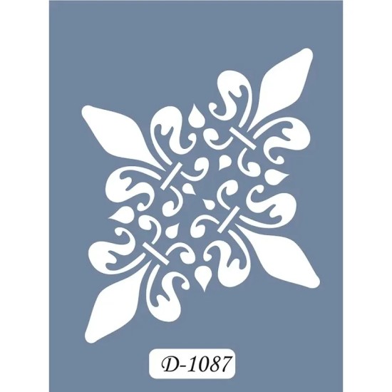 D1087 Göbek Model D Serisi Stencil 15x20cm