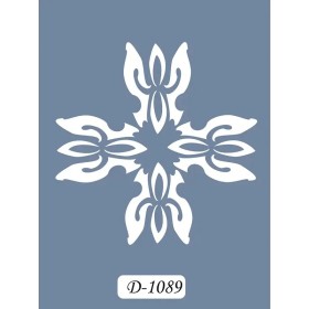 D1089 Göbek Model D Serisi Stencil 15x20cm