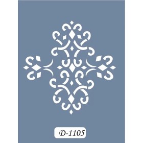D1105 Fayans Model D Serisi Stencil 15x20cm