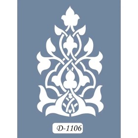D1106 Göbek Model D Serisi Stencil 15x20cm