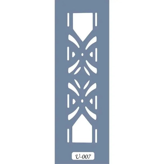 U07 Geometrik Bordür Stencil 13x57cm