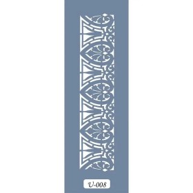 U08 Geometrik Bordür Stencil 13x57cm