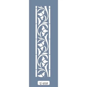 U10 Floral Bordür Stencil 13x57cm