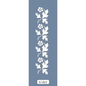 U12 Floral Bordür Stencil 13x57cm