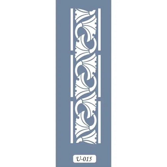 U15 Geometrik Bordür Stencil 13x57cm