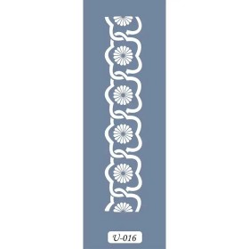 U16 Floral Bordür Stencil 13x57cm