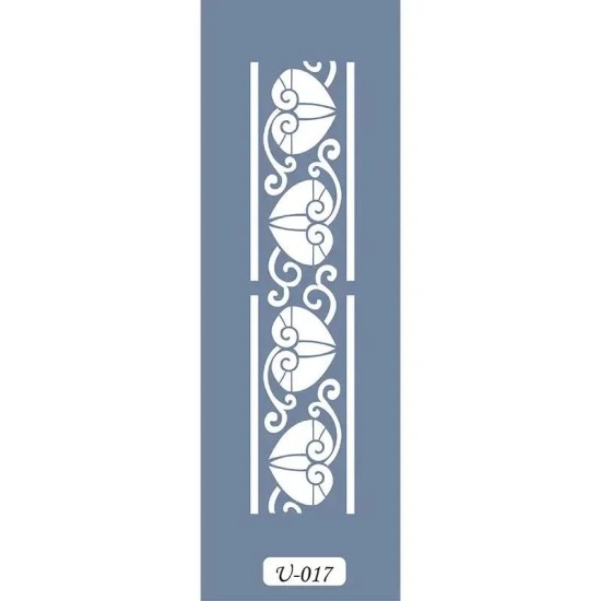 U17 Geometrik Bordür Stencil 13x57cm