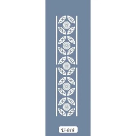 U18 Floral Bordür Stencil 13x57cm