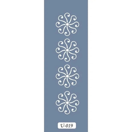 U19 Spiral Bordür Stencil 13x57cm