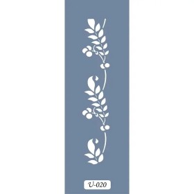 U20 Floral Bordür Stencil 13x57cm