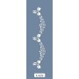 U24 Floral Bordür Stencil 13x57cm