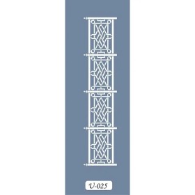 U25 Geometrik Bordür Stencil 13x57cm