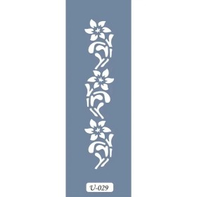 U29 Floral Bordür Stencil 13x57cm