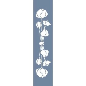 U44 Floral Bordür Stencil 13x57cm