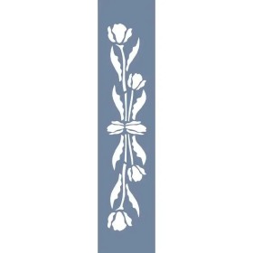 U47 Floral Bordür Stencil 13x57cm