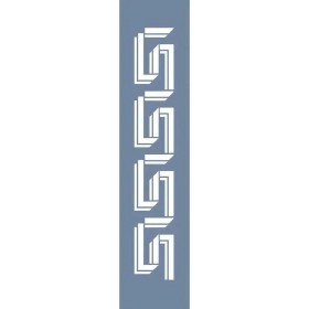 U50 Geometrik Bordür Stencil 13x57cm