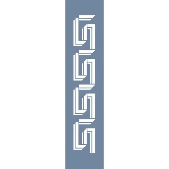 U50 Geometrik Bordür Stencil 13x57cm