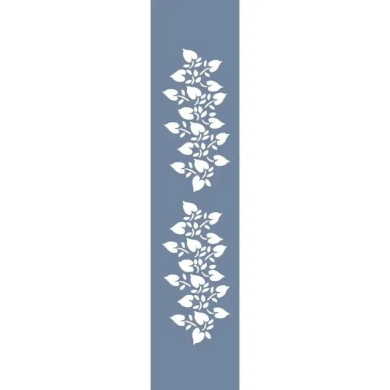 U57 Floral Bordür Stencil 13x57cm