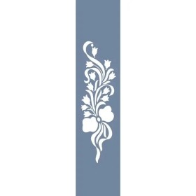 U62 Floral Bordür Stencil 13x57cm