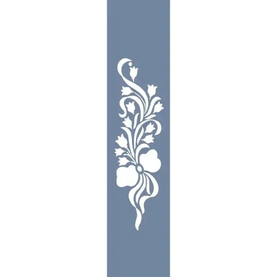 U62 Floral Bordür Stencil 13x57cm