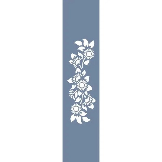U63 Floral Bordür Stencil 13x57cm