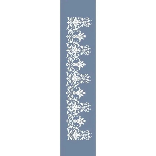 U66 Damask Bordür Stencil 13x57cm