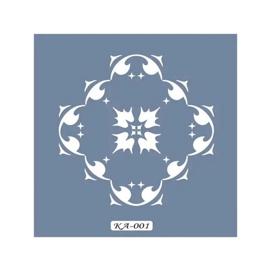 KA01 Geometrik Fayans Desen Stencil 22x22cm