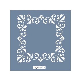KA02 Barok Fayans Desen Stencil 22x22cm