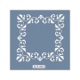KA02 Barok Fayans Desen Stencil 22x22cm