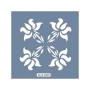 KA09 Floral Fayans Desen Stencil 22x22cm