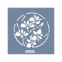 KA10 Floral Fayans Desen Stencil 22x22cm