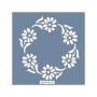 KA12 Floral Fayans Desen Stencil 22x22cm