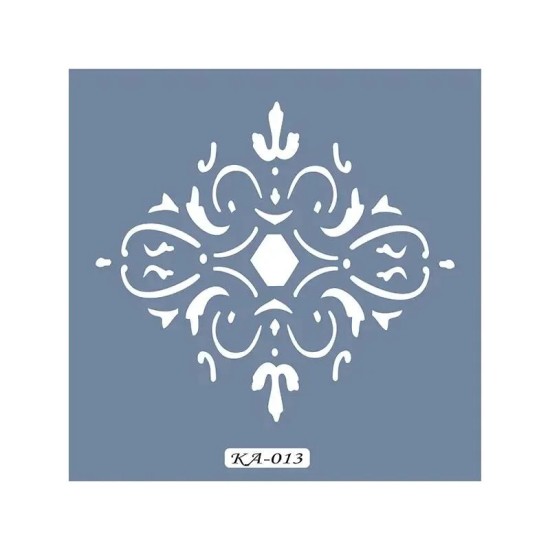 KA13 Geometrik Fayans Desen Stencil 22x22cm