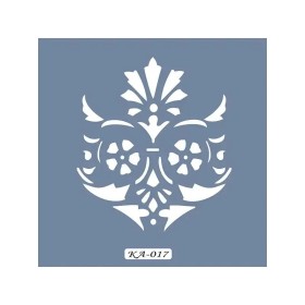 KA17 Damask Fayans Desen Stencil 22x22cm
