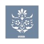KA17 Damask Fayans Desen Stencil 22x22cm