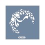 KA21 Yılbaşı Çelengi Fayans Desen Stencil 22x22cm