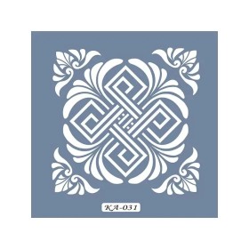 KA31 Geometrik Fayans Desen Stencil 22x22cm