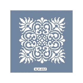 KA32 Geometrik Fayans Desen Stencil 22x22cm