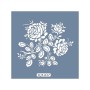 KA37 Gül Desen Fayans Desen Stencil 22x22cm