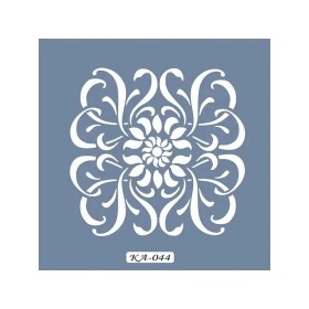 KA44 Geometrik Fayans Desen Stencil 22x22cm