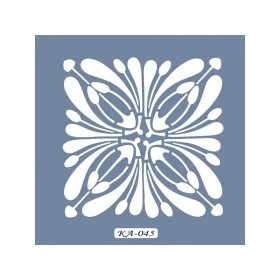KA45 Geometrik Fayans Desen Stencil 22x22cm
