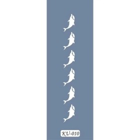 KU10 Yunuslar KU Serisi Stencil 7x36cm