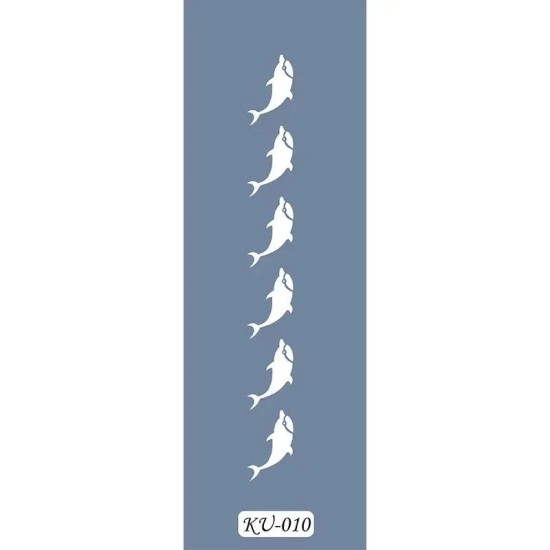 KU10 Yunuslar KU Serisi Stencil 7x36cm