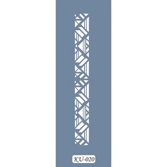 KU20 Geometrik KU Serisi Stencil 7x36cm