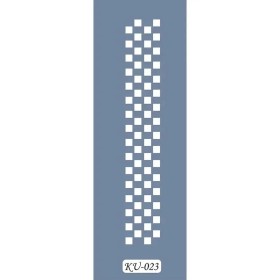 KU23 Geometrik KU Serisi Stencil 7x36cm