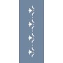 UA06 Floral UA Seri Stencil 10x25cm