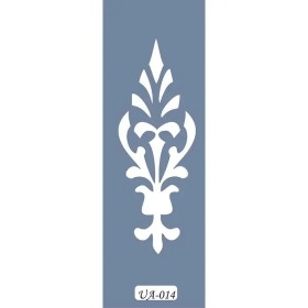 UA14 Damask UA Seri Stencil 10x25cm